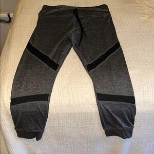 Gray and Black workout Pants